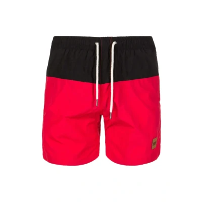 Imagen de Urban Classics Block Bañador, Hombre, Talla: Small, Black/red