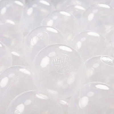 Imagen de KiddyMoon 700 ∅ 7Cm Bolas Colores De Plástico para Piscina Niños, Transparente