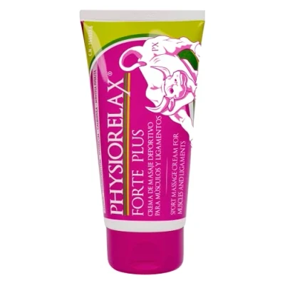 Imagen de Physiorelax Forte Plus, Crema de Masaje, Preparación y Recuperación Músculos Ligamentos, Antes Después del Ejercicio, Uso Personal Profesional, con Árnica e Ingredientes Naturales 75 ml