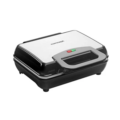 Imagen de Concept Electrodomésticos VF3040 Gofrera, 1000 W, Acero Inoxidable, Negro