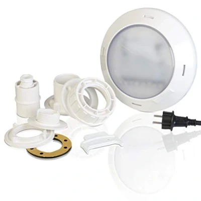 Imagen de Gre PLWPB Iluminación para Piscina. Proyector Led Blanco Piscina Elevada de Madera y Composite, 16 W. Luz Piscinas
