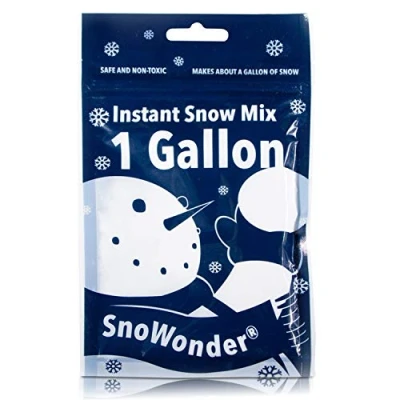Imagen de SnoWonder Paquete de Nieve Artificial Bolsa Polvo Instantánea Se Convierte en 4 Litros