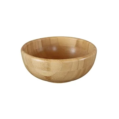 Imagen de pandoo cuencos de bambú, frutero, cuenco juego cuencos, ensaladera, vajilla cesta frutas, madera, decorativos (20 cm diámetro)