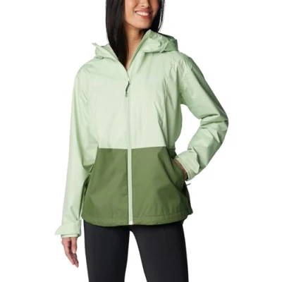 Imagen de Columbia Inner Limits Jacket, Chubasquero Impermeable para Mujer, Sage Leaf/Canteen, Talla S