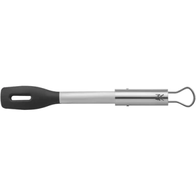 Imagen de WMF BBQ Servir (32,5 cm) Pequeñas Pinzas para Barbacoa filetes, Pescado, Verduras, Mecanismo de Bloqueo, Ahorro Espacio, Acero Inoxidable 18/8, Plateado, Negro