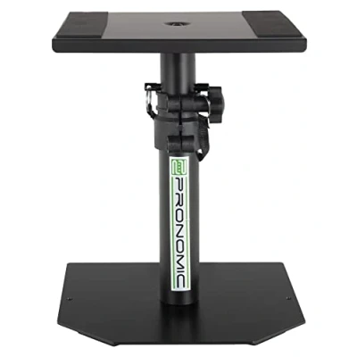 Imagen de Pronomic SLS 36P BK Soporte de Sobremesa para monitores estudio Monitor Stand Altavoces Altura ajustable a 41 cm Carga hasta 20 kg Color: negro