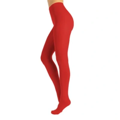 Imagen de CALZITALY Medias De Invierno Pantys Tupidos Colores 80 Den S, M, L, XL, XXL, 3XL,4XL Calcetería Italiana (L, Rosso)