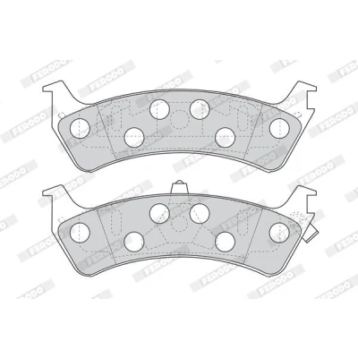 Imagen de FERODO PREMIER FDB1130 Juego de pastillas freno con avisador acústico desgaste clip émbolo sin accesorios FORD USA: Explorer Mk2