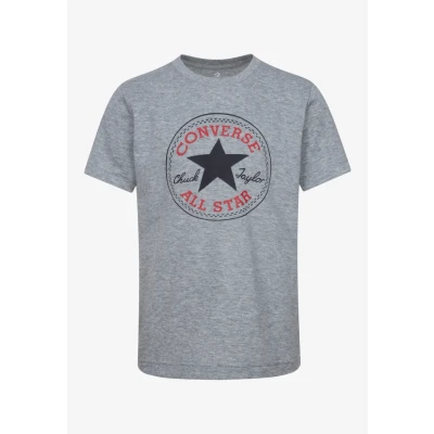 Imagen de Converse CORE Chuck Patch TEE Camiseta estampada para niños, Talla: 128/132, Dark grey heather