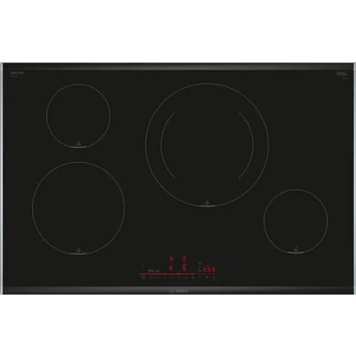 Imagen de Placa inducción Bosch PIE875HC1E, 4 zonas, 28 cm, Home Connect, Función Sprint, 80 Negro