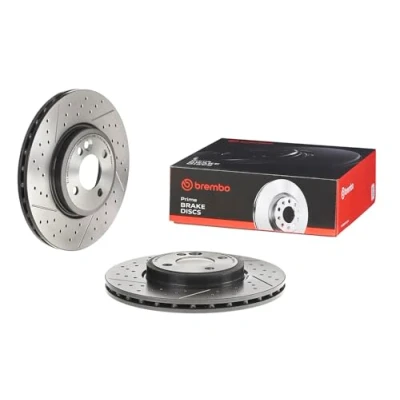 Imagen de BREMBO COATED DISC LINE 09.A047.11 Disco de freno 294 22 4 ventilación interna, ranurado/perforado revestido altamente carbonizado MINI: Hatchback