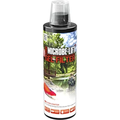 Imagen de Microbe Lift Gel Filtrante para Estanques 473 ml Mejora inmediata de la Actividad biológica los filtros Estanque y Medios filtrantes, una Vida Sana en el Estanque.
