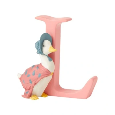 Imagen de Peter Rabbit, Figura de conejita y letra &quot;K&quot;, Home Deco, Enesco