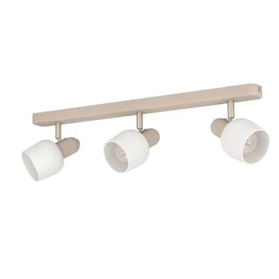 Imagen de EGLO Corato downlight de techo, arena/níquel/opal, 3 luces.