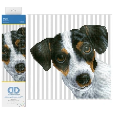 Imagen de Diamond DOTZ Painting de Animales. Cuadro Diamantes 5D Perro. Kit Completo Pintura con 26.00 x 23.01 cm