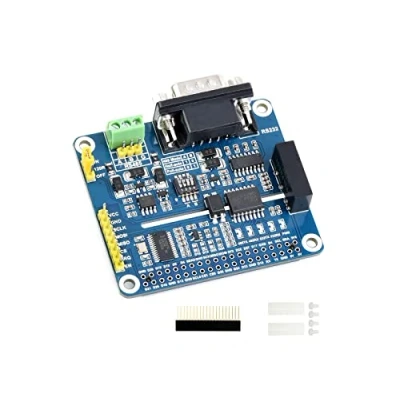 Imagen de RS485 RS232 Hat para Raspberry Pi Aislado Placa de Expansión Adoptar SC16IS752+SP3485, SP3232 Esquema, Convierte SPI a RS485, RS232, Tasa Comunicación hasta 921600bps