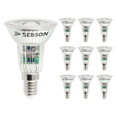 Imagen de SEBSON Bombilla LED E14 5W Equivalente a 50W 420 Lúmenes Blanco Cálido 3000K No Regulable Angulo de Haz 46 230V Juego 10
