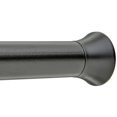 Imagen de Amazon Basics Barra de tensión para Cortina Ducha o Marco Puerta, 61 a 91 cm, Negro