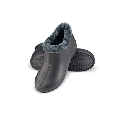 Imagen de ESTRO Botas de Lluvia Mujer Zuecos Hombre Invierno Goma con Forro A16 (36, Gris Oscuro)