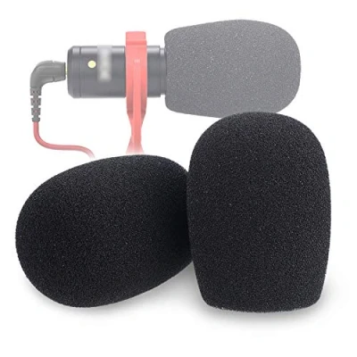 Imagen de YOUSHARES Rode Microphones VideoMic Me Pantalla Antiviento Interior Exterior Microphone Windscreen Windproof para &amp; L Micrófono (2PACK)