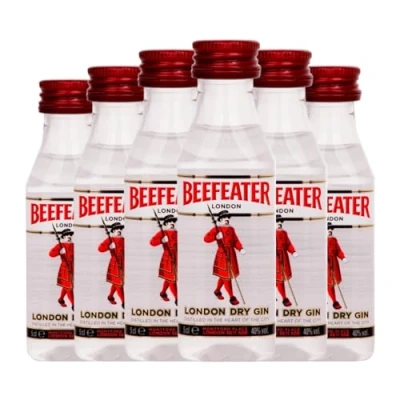 Imagen de Ginebra Beefeater Botellín Miniatura 5 cl (Caja de 6 cl)