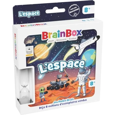 Imagen de BRAINBOX: L&#039;Espace Juego de Cartas Memoria y observación Familiar rápido para niños a Partir 8 años Aprender divertirse Edición Bolsillo 1 Jugador más 10 min Versión