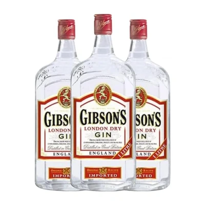 Imagen de Ginebra Bardinet Gibson&#039;s Gin Botella Misil 1 L (Caja de 3 L)