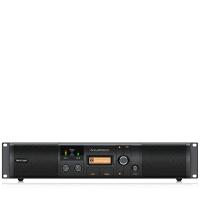 Imagen de Behringer NX3000D Amplificador de potencia clase D ultraligero 3000 vatios con control DSP y compensación impedancia altavoz SmartSense