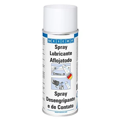 Imagen de WEICON Desoxidante, Spray De Contactos Y 400ml Protege Elimina Los Componentes Oxidados P Ej En F Auto Baterias Frenos Bujías Encendido Ceraduras Perno Bisagras Lubricante, 400 Ml