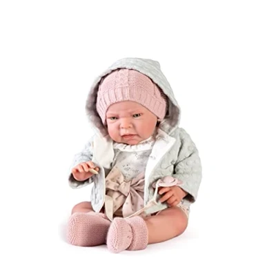 Imagen de MUÑECAS ANTONIO JUAN S.L. Sweet Reborn Lea Chaqueta Verde 40 cm
