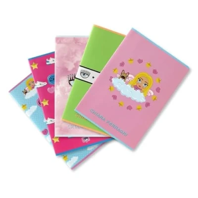 Imagen de Pigna Cuaderno Chiara Ferragni x, f.to A5, paquete de 5 unidades, mezcla fantasy A