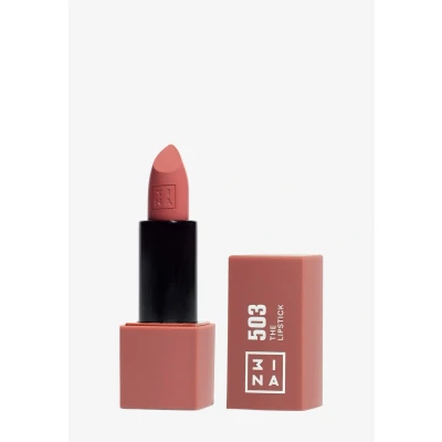 Imagen de 3INA MAKEUP The Lipstick 503 (mini) Labial Nude Cremoso Barra de Labios Mate con Vitamina E y Manteca Karité Alta Pigmentación Olor a Vainilla Tamaño Viaje Vegan Cruelty Free