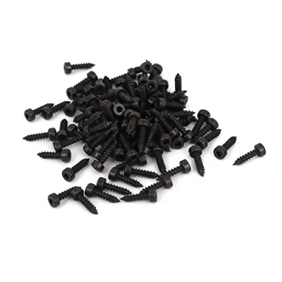 Imagen de sourcing map Tornillos autorroscantes de cabeza hexagonal acero al carbono roscado 2 mm x 8 100 piezas