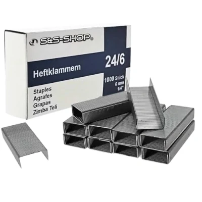 Imagen de 5000 grapas (24/6 Standard Handtacker galvanizado/grapas/grapadora de