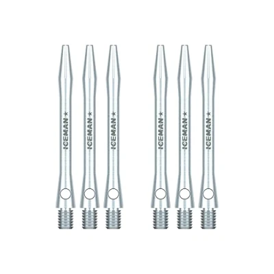 Imagen de RED DRAGON Gerwyn Price Iceman Logo Plain Aluminium MediumTallos de Dardos (Ejes) 3 Juegos por Paquete (9 Stems in Total)