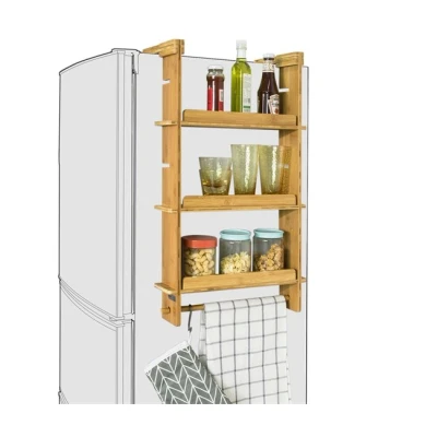 Imagen de SoBuy KCR03 N Especiero de Cocina,Práctico Organizador Especias, frigorífico Colgador, 42x10x73 cm,ES