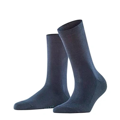 Imagen de FALKE Family W SO algodón sostenible unicolor 1 par, Calcetines Mujer, Azul (Dark Navy 6379) nuevo ecológico, 35 38