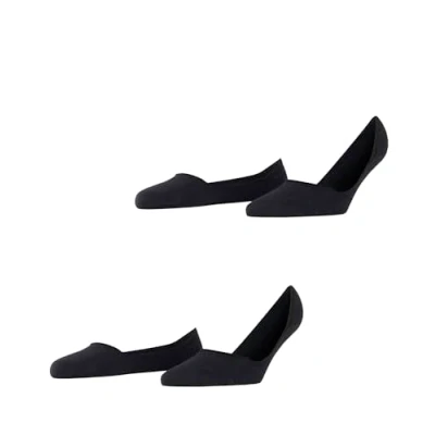 Imagen de ESPRIT Cotton Invisible 2 Pack W IN algodón invisibles unicolor pares, Calcetines pinkies Mujer, Negro (Black 3000), 35 38