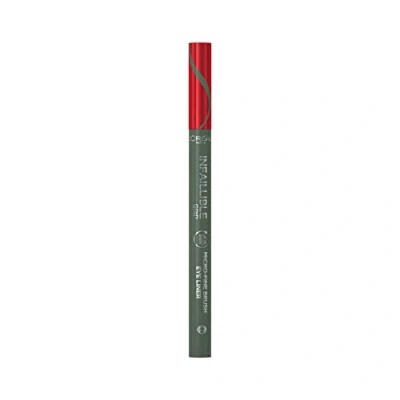 Imagen de L&#039;Oréal Delineador Infaillible Micro Fine Liner 36 horas, Tono 05 Sage Green, 2 Unidades (Paquete de 1)