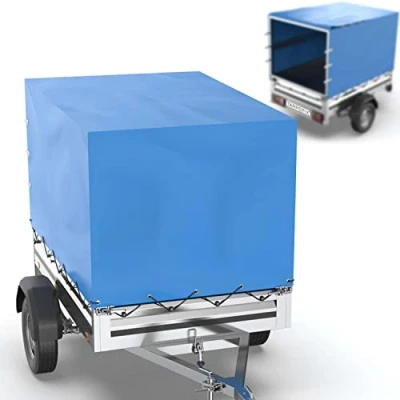 Imagen de Tarpofix® lona para remolque alta 256 x 145 135 cm incl. cuerda Lonas remolques de PVC diversos modelos, vehículos 750kg &amp; 1000kg