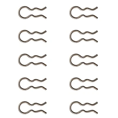 Imagen de 10 pinzas de resorte para conector manguera presión 4 mm, compatible con cafetera Philips Saeco Krups Miele Bosch Gaggia Siemens Snapworld Kaffee