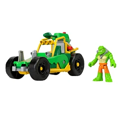 Imagen de Imaginext Fisher Price DC Super Friends Buggy de K Croc, Figura con Coche Juguete Que Lanza proyectiles, + 3 años (Mattel HML05)