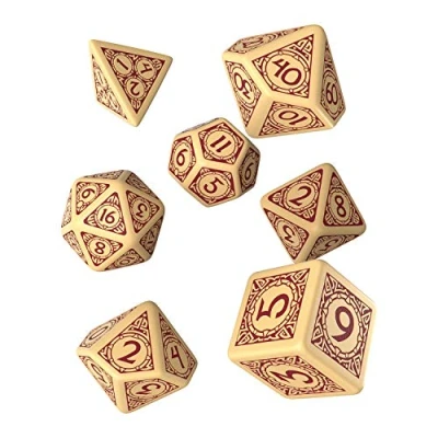 Imagen de Q WORKSHOP Viking RPG Ornamented Dice Juego de 7 Piezas plástico