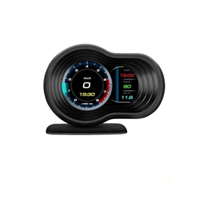 Imagen de UUIUYGH Pantalla Frontal del Coche Head Up Display Proyectores OBD2 GPS Odómetro Digital Alarma Agua Aceite Temp RPM HUD Automóvil Velocímetro