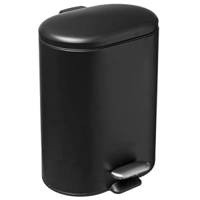 Imagen de 5five papelera metálica de cierre suave &quot;siliflex&quot; 6l negra