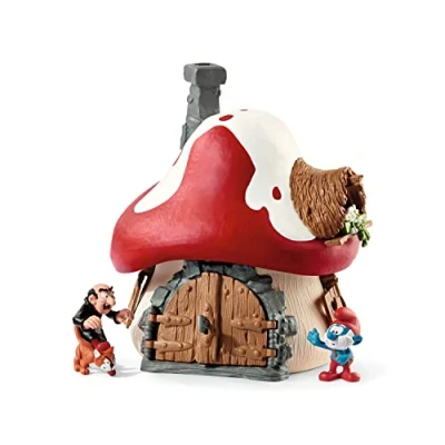 Imagen de Schleich Los pitufos Casa de con Papa Schlumpf, Gargamel y Azrael
