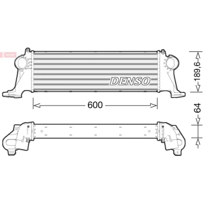 Imagen de DENSO DIT12004 Intercooler Aluminio IVECO: Daily 6 , V Furgón / Familiar