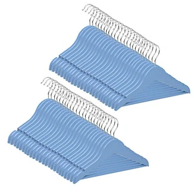 Imagen de COM FORT HOUSE Percha Madera Cadete Infantil Color Azul de Arce con Muescas Antideslizantes 30 x 1.2 22 cm Pack 21 Unidades