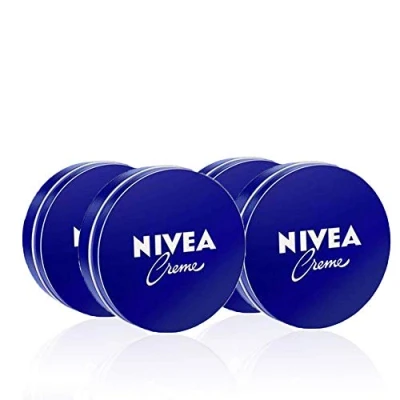 Imagen de NIVEA Creme en pack de 4 (4 x 150 ml), crema hidratante corporal y facial para toda la familia, universal una piel suave e hidratada, multiusos