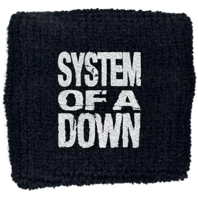 Imagen de System Of A Down Logo Unisex Muñequera Negro 80% algodón, 12% Elastano, 8% poliéster